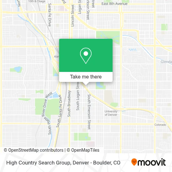 High Country Search Group map