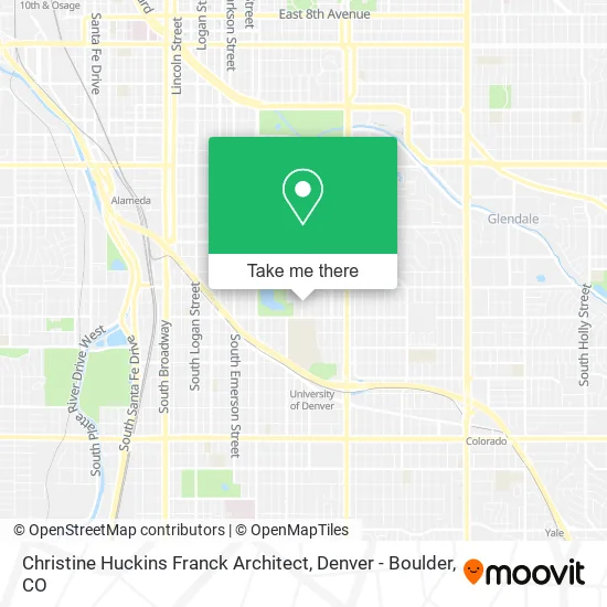 Christine Huckins Franck Architect map