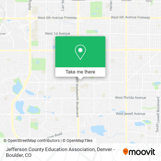 Jefferson County Education Association map