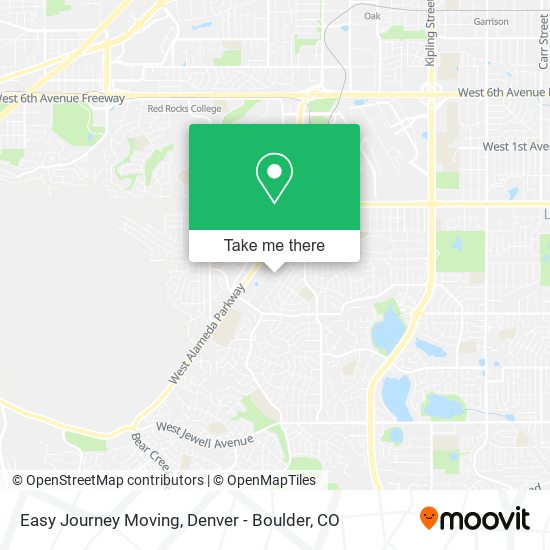 Mapa de Easy Journey Moving