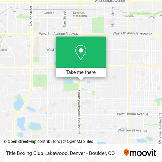 Mapa de Title Boxing Club Lakewood