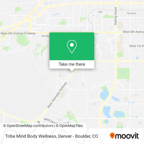 Mapa de Tribe Mind Body Wellness