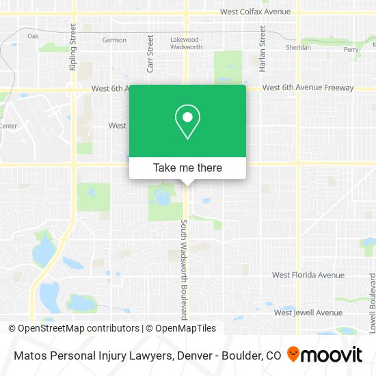 Matos Personal Injury Lawyers map
