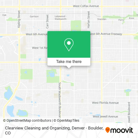 Clearview Cleaning and Organizing map