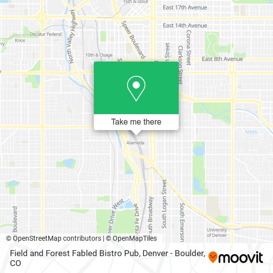 Mapa de Field and Forest Fabled Bistro Pub