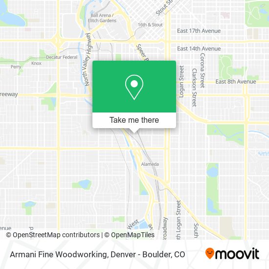 Armani Fine Woodworking map