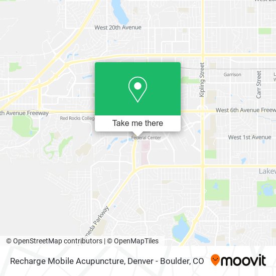 Recharge Mobile Acupuncture map