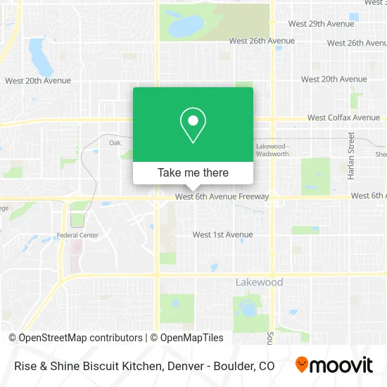 Rise & Shine Biscuit Kitchen map