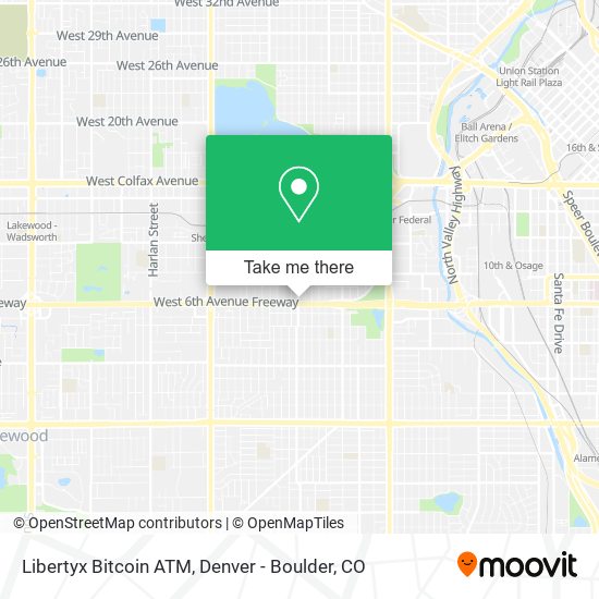 Mapa de Libertyx Bitcoin ATM