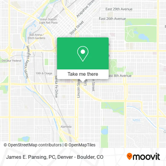 James E. Pansing, PC map