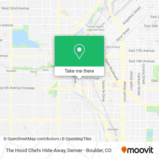 Mapa de The Hood Chefs Hide-Away