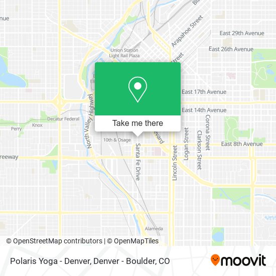 Mapa de Polaris Yoga - Denver