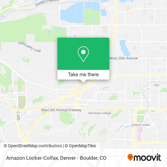 Amazon Locker-Colfax map