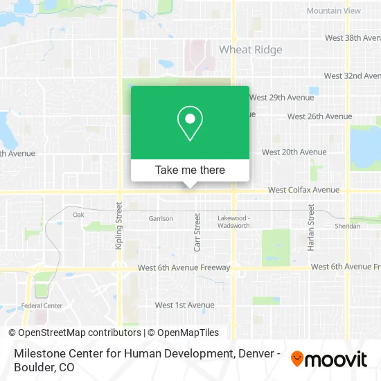 Milestone Center for Human Development map