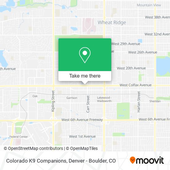 Mapa de Colorado K9 Companions