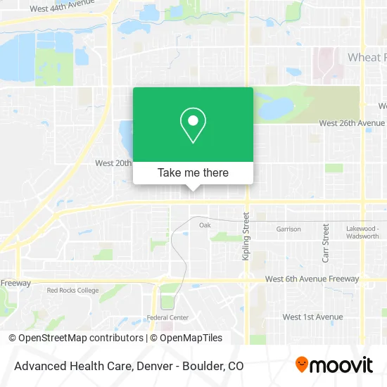 Advanced Health Care map