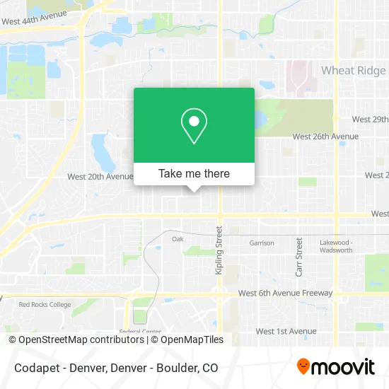 Codapet - Denver map