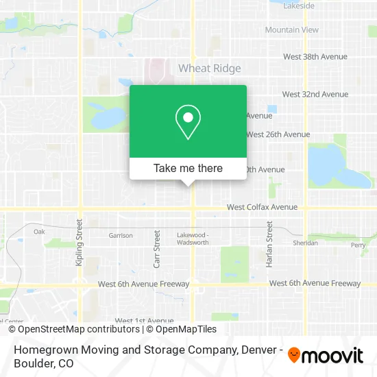 Homegrown Moving and Storage Company map