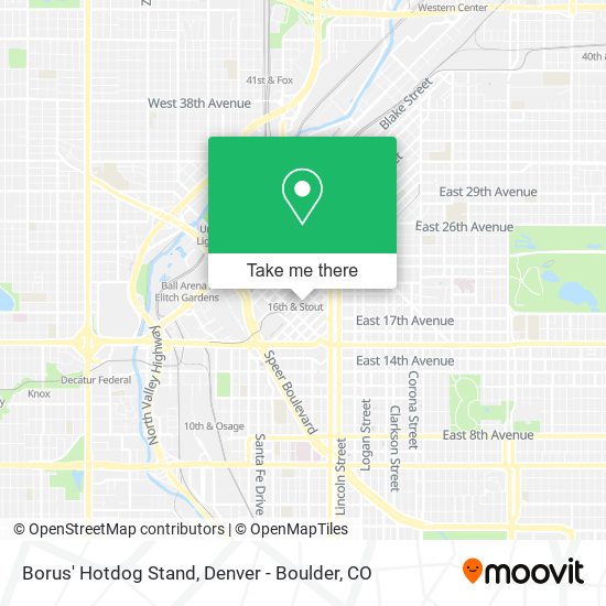 Borus' Hotdog Stand map