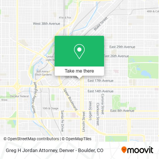 Greg H Jordan Attorney map