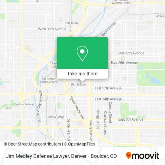 Jim Medley Defense Lawyer map