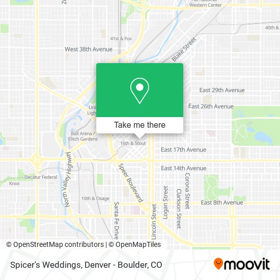 Mapa de Spicer's Weddings