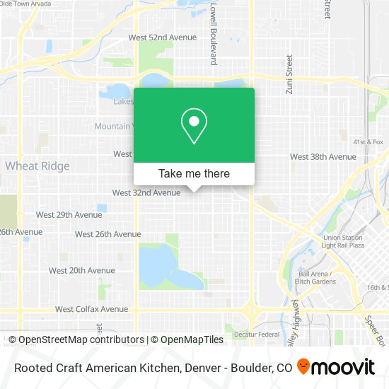 Mapa de Rooted Craft American Kitchen