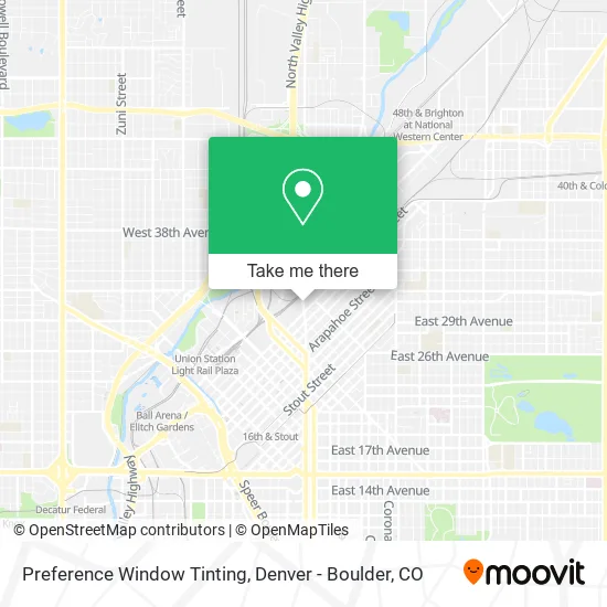 Preference Window Tinting map