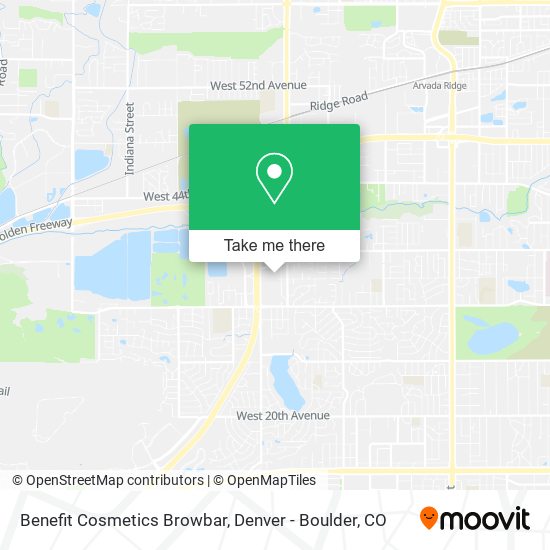 Benefit Cosmetics Browbar map