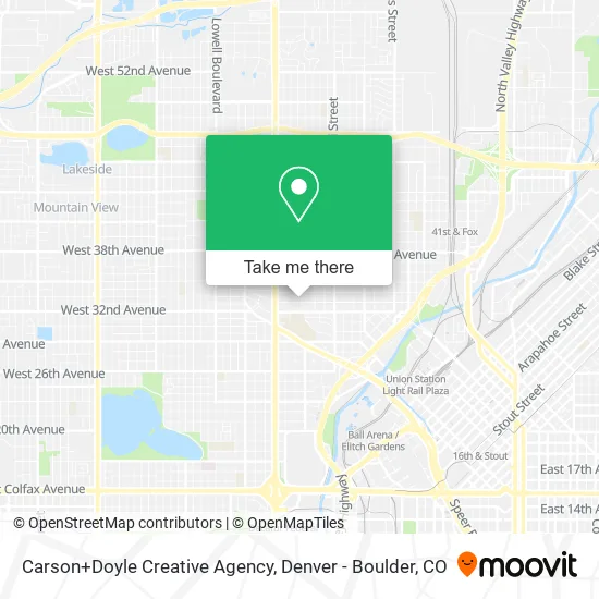 Carson+Doyle Creative Agency map