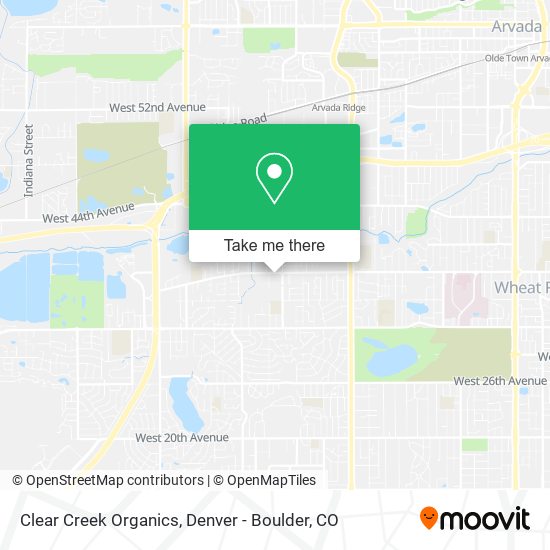 Mapa de Clear Creek Organics