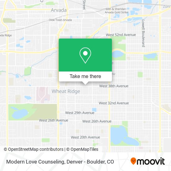 Modern Love Counseling map