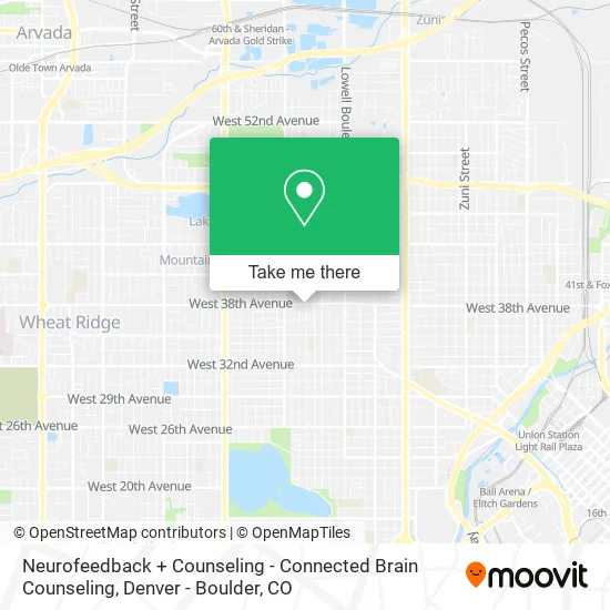 Neurofeedback + Counseling - Connected Brain Counseling map