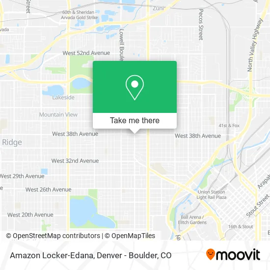 Amazon Locker-Edana map