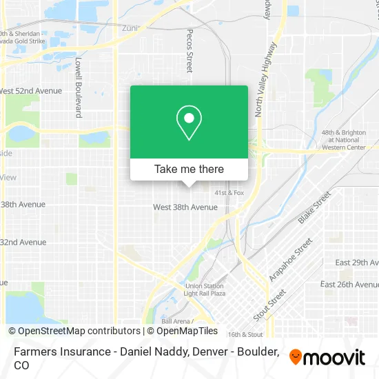 Farmers Insurance - Daniel Naddy map