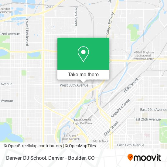 Denver DJ School map
