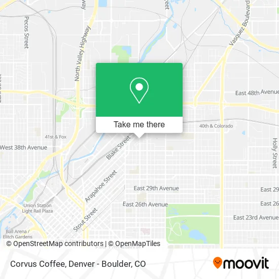 Corvus Coffee map