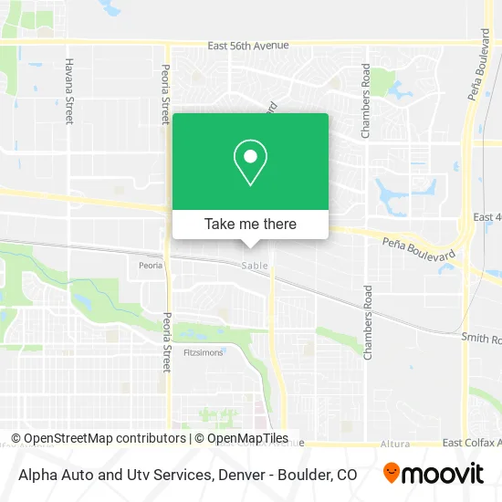 Alpha Auto and Utv Services map