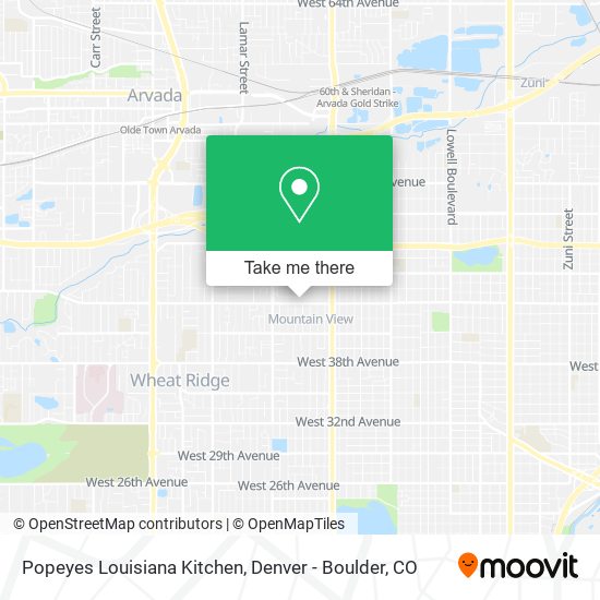 Mapa de Popeyes Louisiana Kitchen