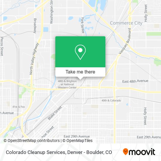 Colorado Cleanup Services map