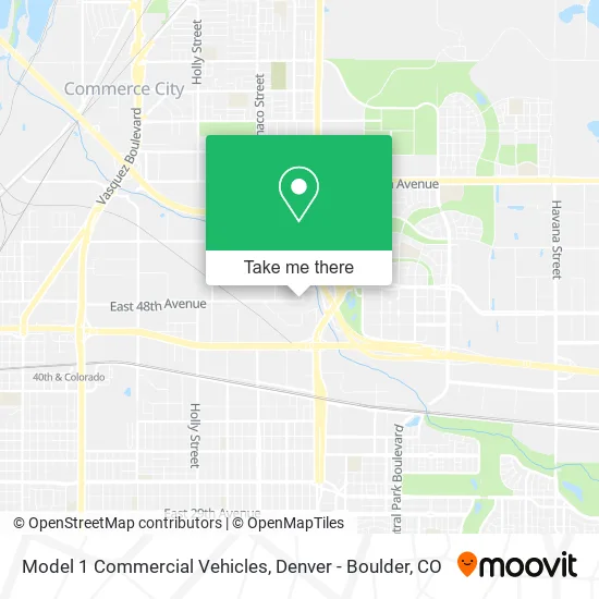 Model 1 Commercial Vehicles map