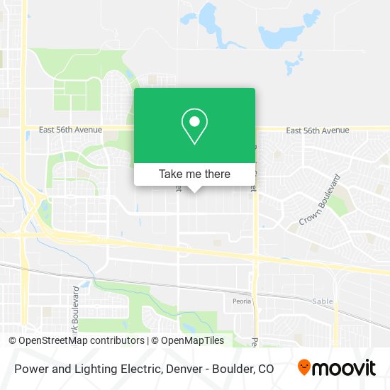 Mapa de Power and Lighting Electric