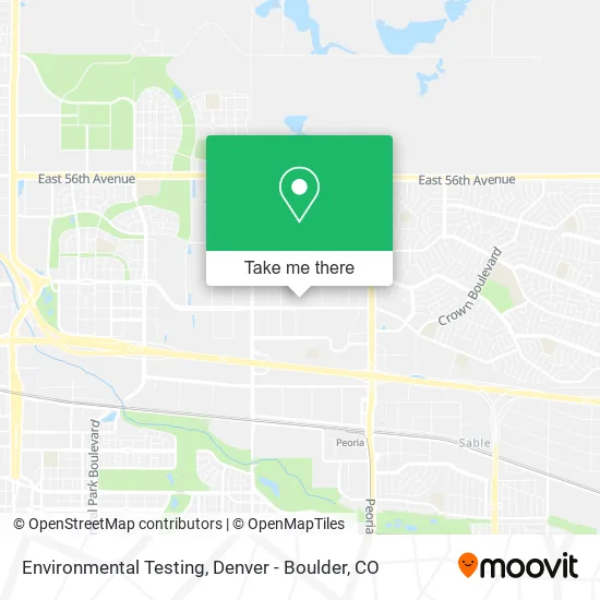 Environmental Testing map