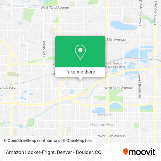 Amazon Locker-Fright map
