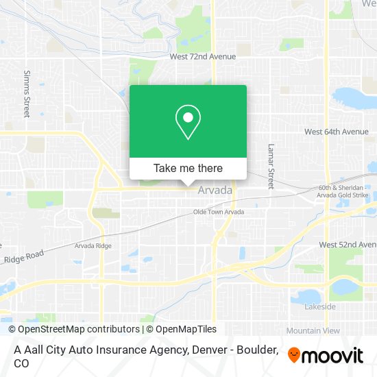 Mapa de A Aall City Auto Insurance Agency