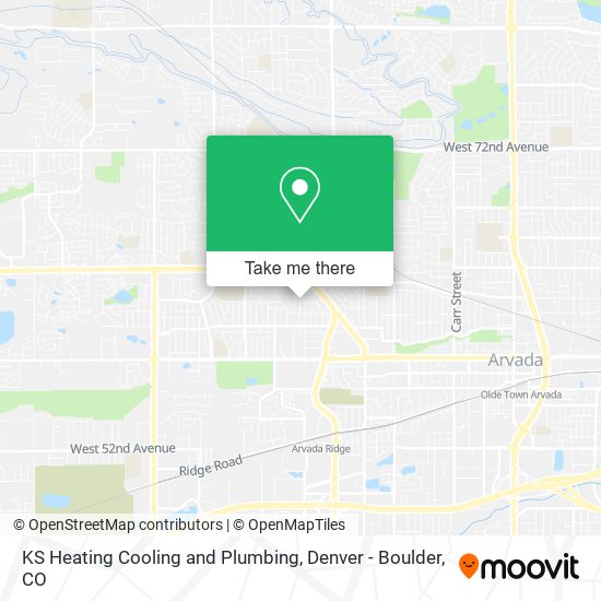 KS Heating Cooling and Plumbing map