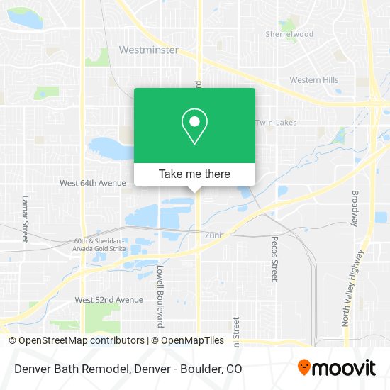Denver Bath Remodel map