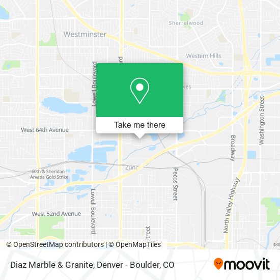Diaz Marble & Granite map