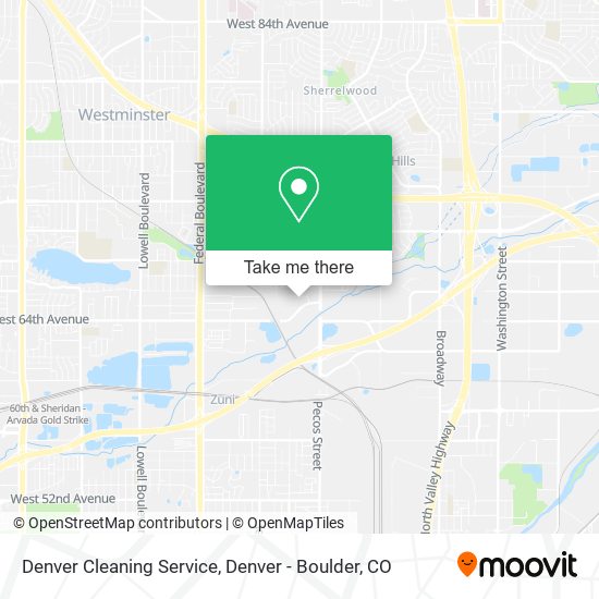 Mapa de Denver Cleaning Service