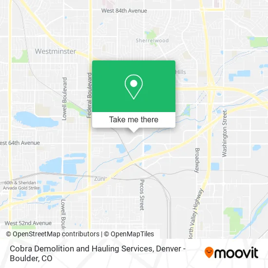 Cobra Demolition and Hauling Services map